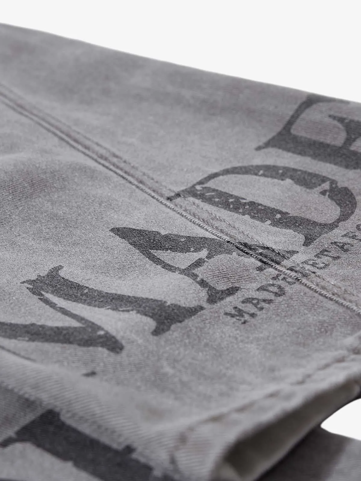 Distressed Washed Graphic Baggy Stacked Pants sold by Thesupermade product image thumbnail 5