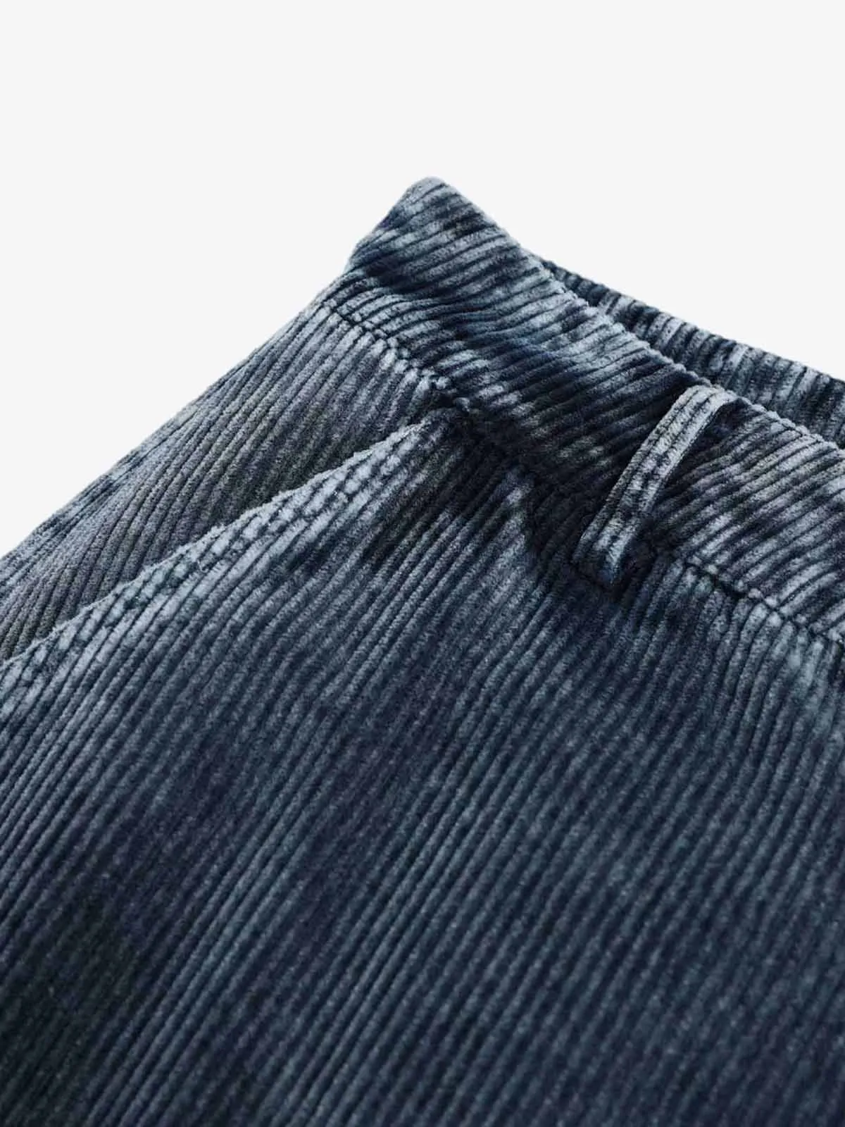 Corduroy Multi-Pocket Wide-Leg Cargo Pants sold by Thesupermade product image thumbnail 4