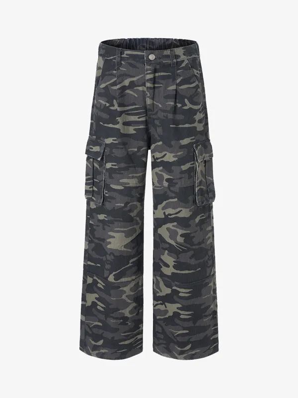 Street Camouflage Multi-Pockets Cargo Pants sold by Thesupermade