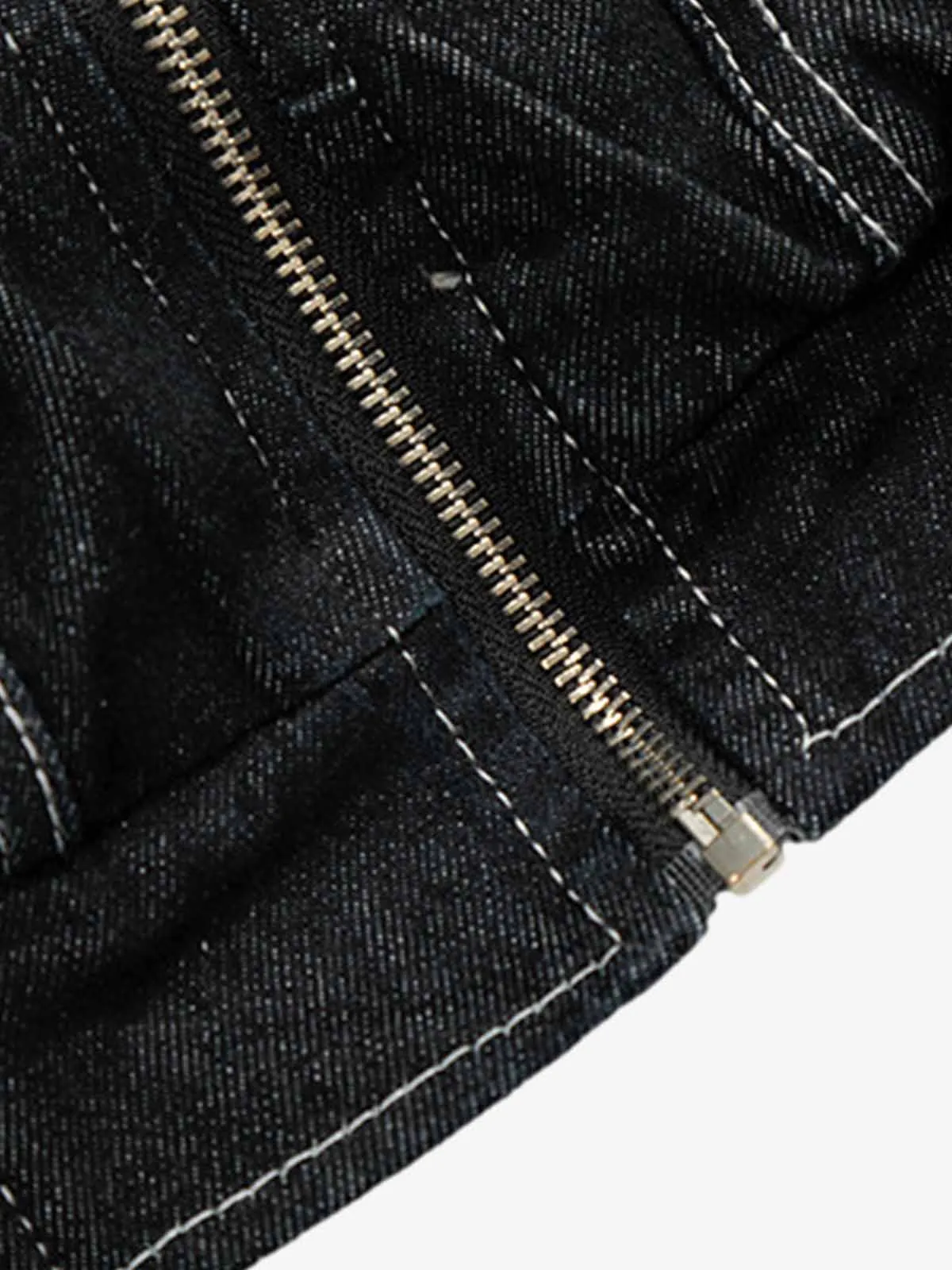 Contrast-Stitch Sherpa-Lined Stand Collar Zip Jacket sold by Thesupermade product image thumbnail 4