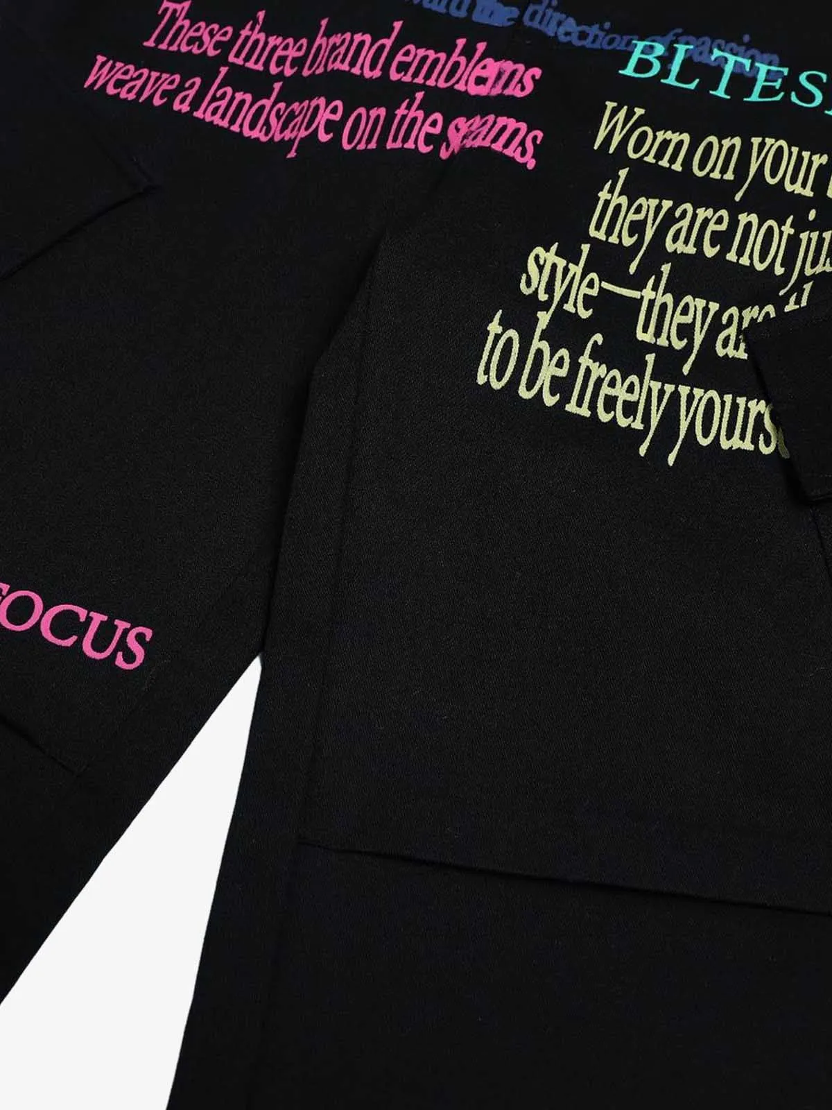 Graffiti Text Multi-Color Print Baggy Cargo Pants sold by Thesupermade product image thumbnail 4