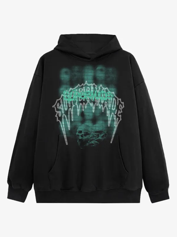 Gothic Skull Graphic Hoodie sold by Thesupermade
