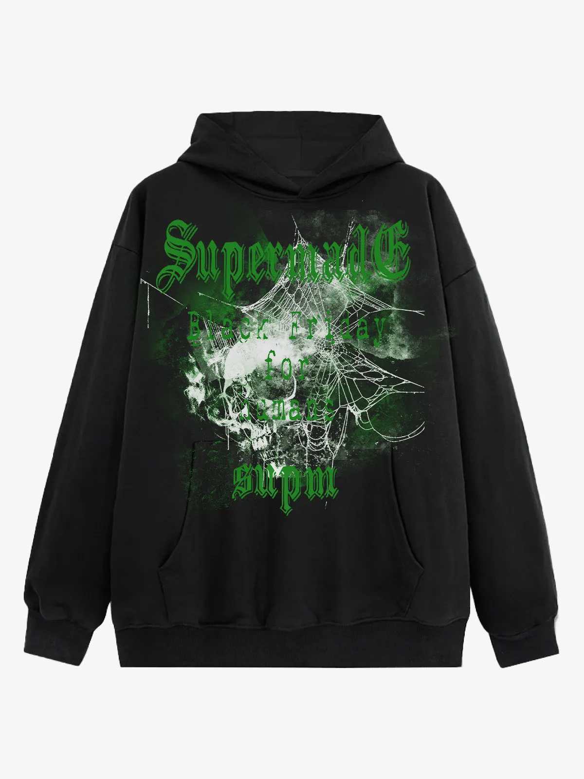 Gothic Skull Spider Web Graphic Hoodie sold by Thesupermade
