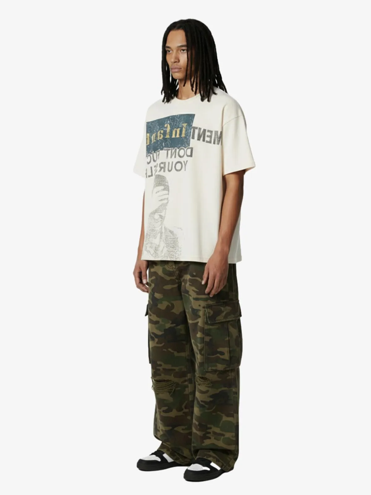 Statement Text Graphic Waffle T-Shirt sold by Thesupermade product image thumbnail 5