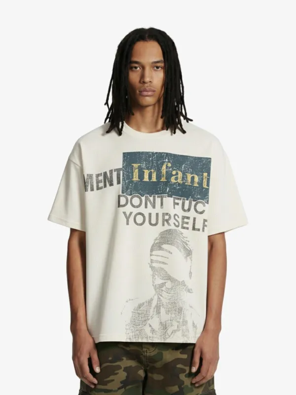 Statement Text Graphic Waffle T-Shirt made by Thesupermade