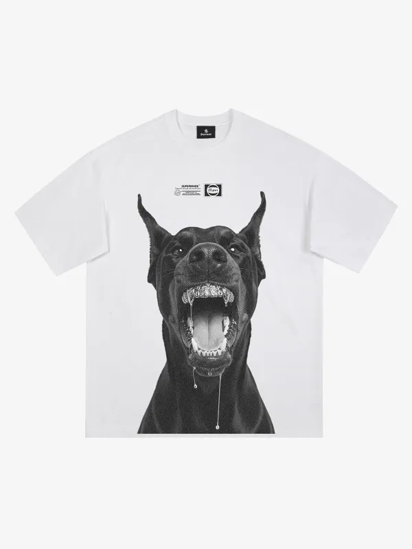 Snarling Doberman Graphic T-Shirt sold by Thesupermade