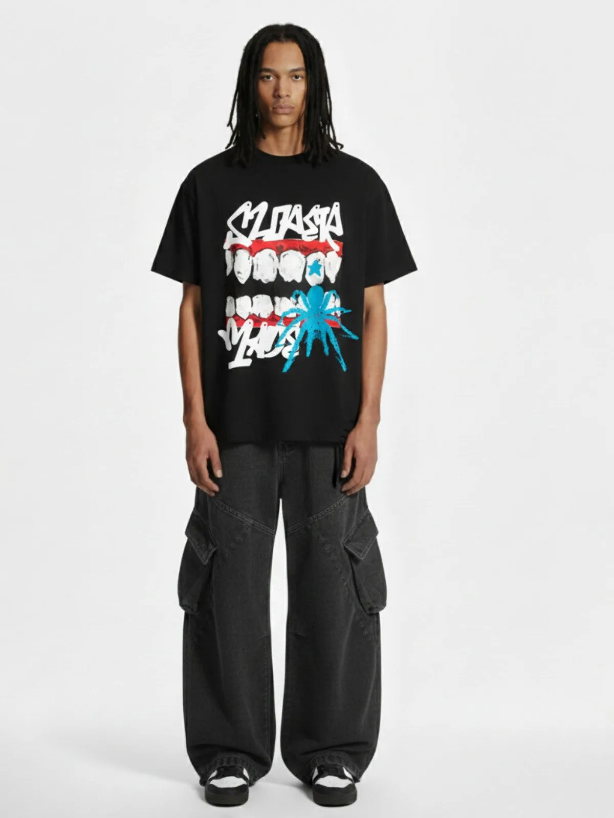 Distressed Graffiti Mouth Graphic T-Shirt sold by Thesupermade product image thumbnail 3