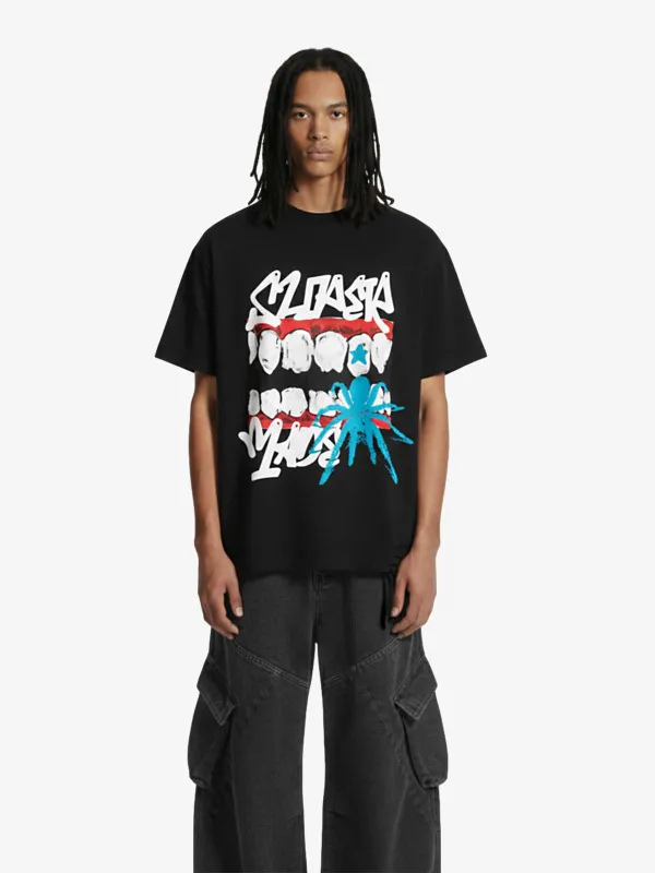 Distressed Graffiti Mouth Graphic T-Shirt made by Thesupermade