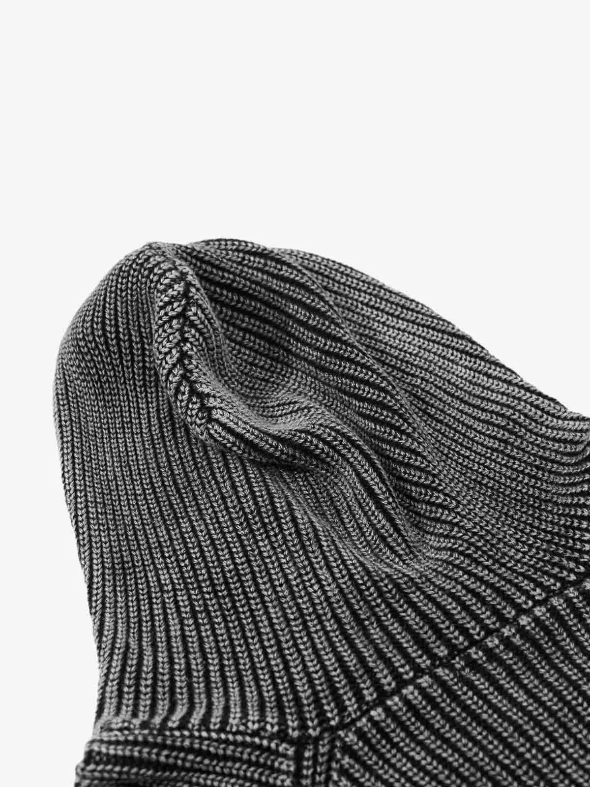 Textured Knit Panel Raglan Hooded Sweater sold by Thesupermade product image thumbnail 4