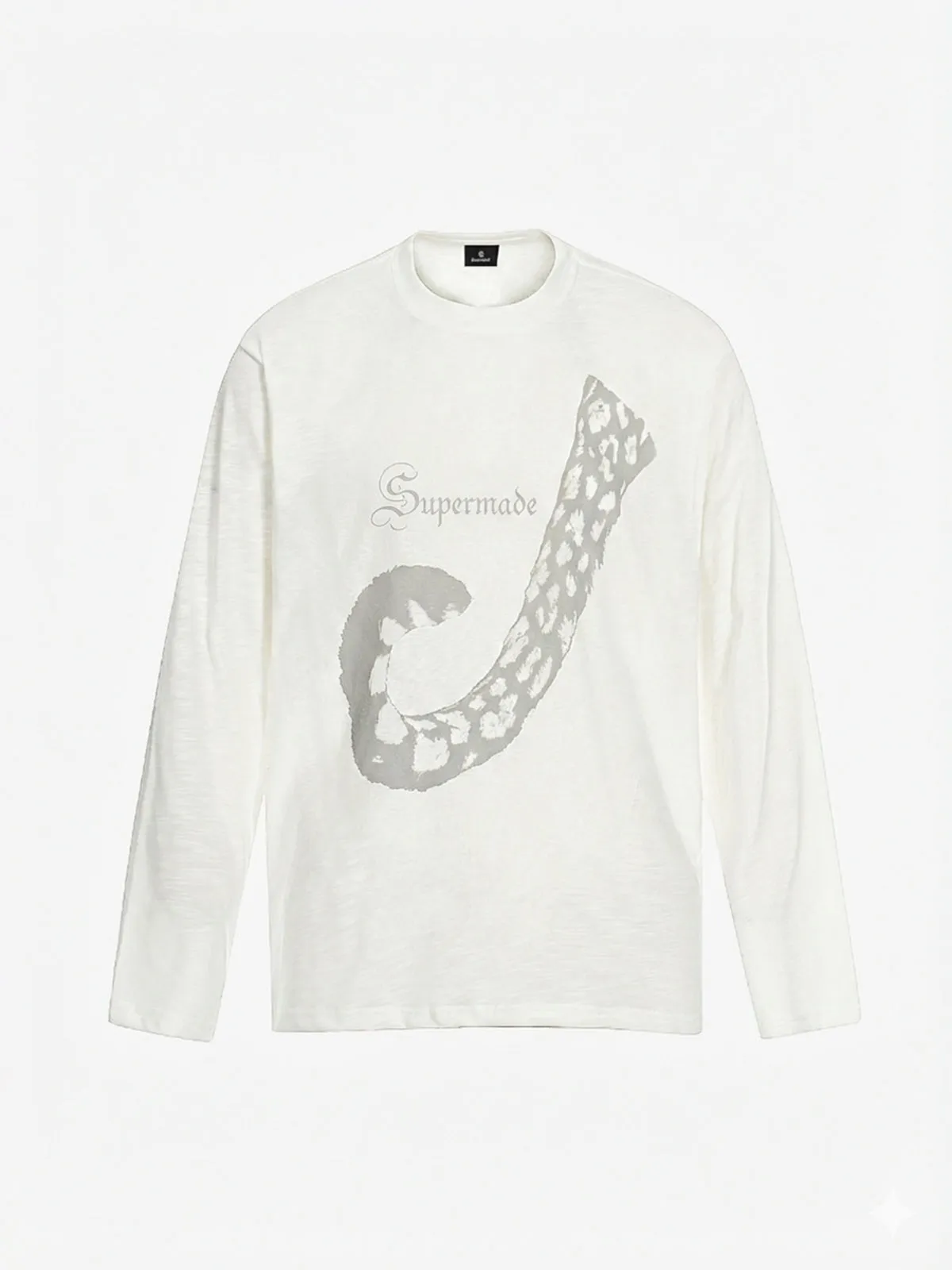Abstract Leopard Tail Graphic Long Sleeve T-Shirt sold by Thesupermade product image thumbnail 4