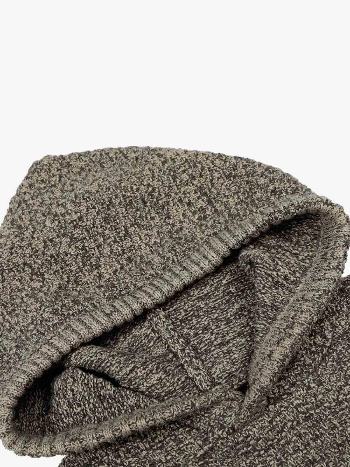 Relaxed Fit Knit Hooded Pullover Hoodie Sweater sold by Thesupermade product image thumbnail 5