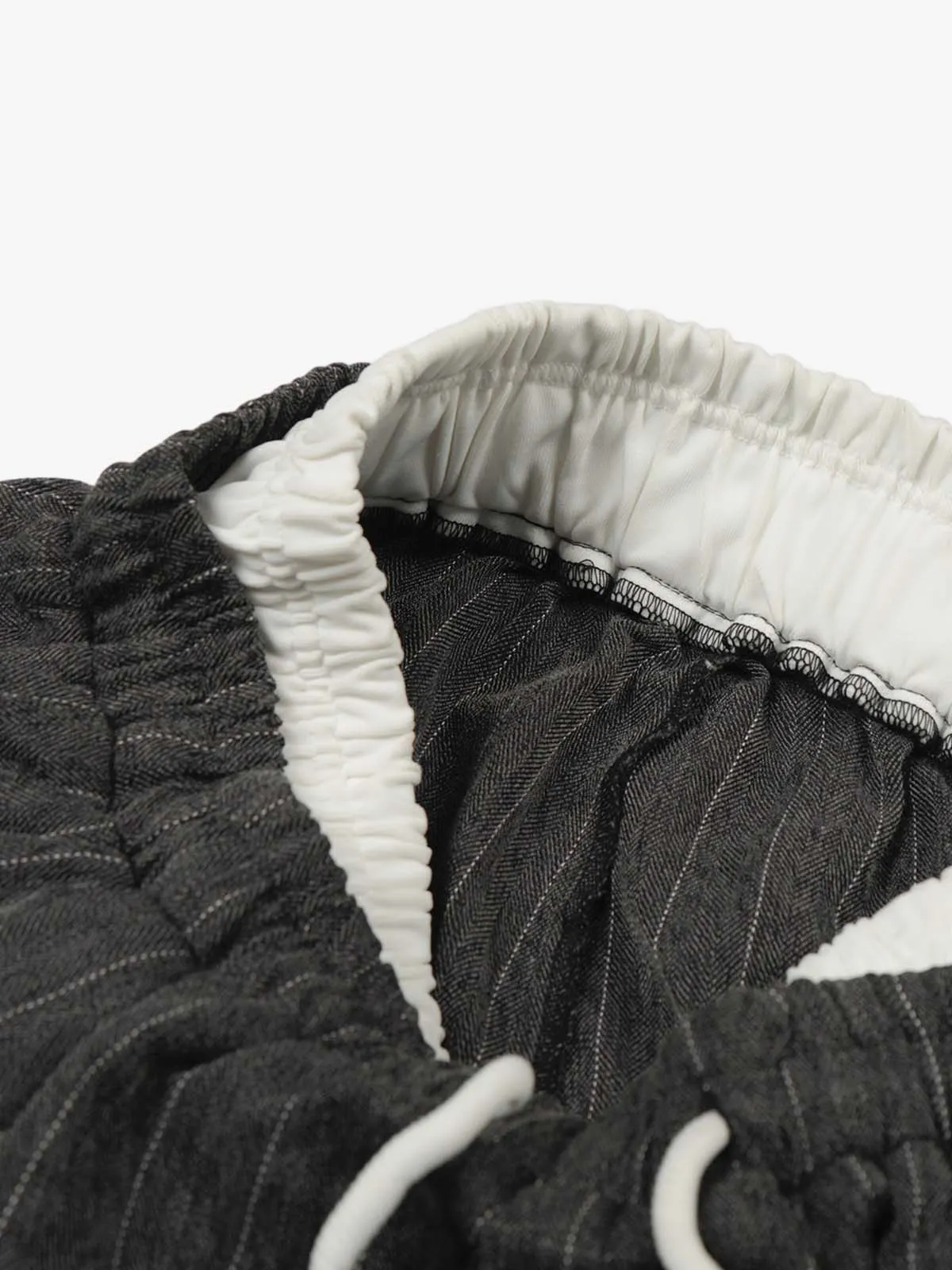 Pinstripe Elastic Waist Wide Leg Pants sold by Thesupermade product image thumbnail 5