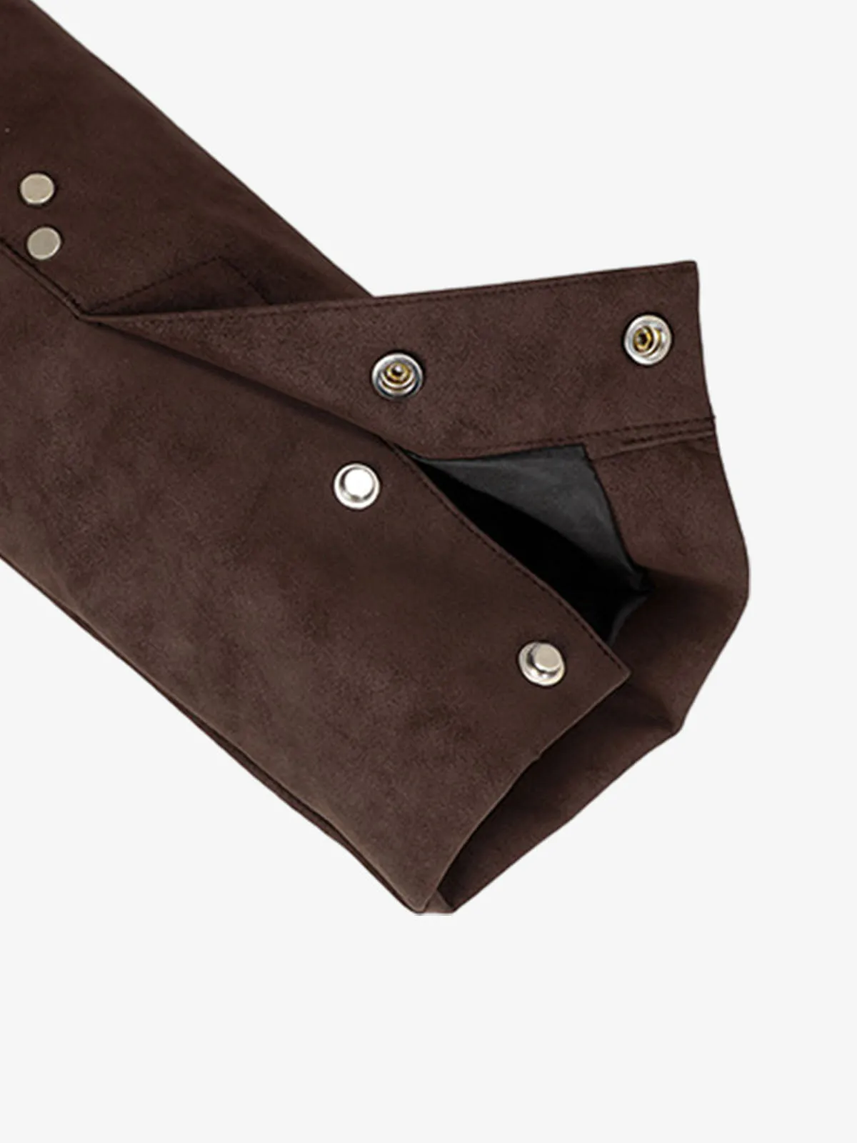 Suede Studded Zip Up Jacket sold by Thesupermade product image thumbnail 5