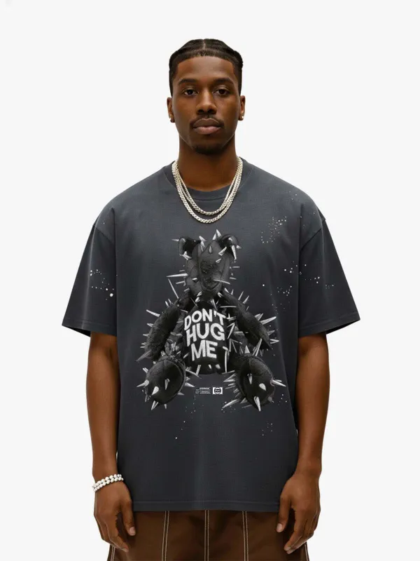 Spiked Bear Graphic T-Shirt made by Thesupermade