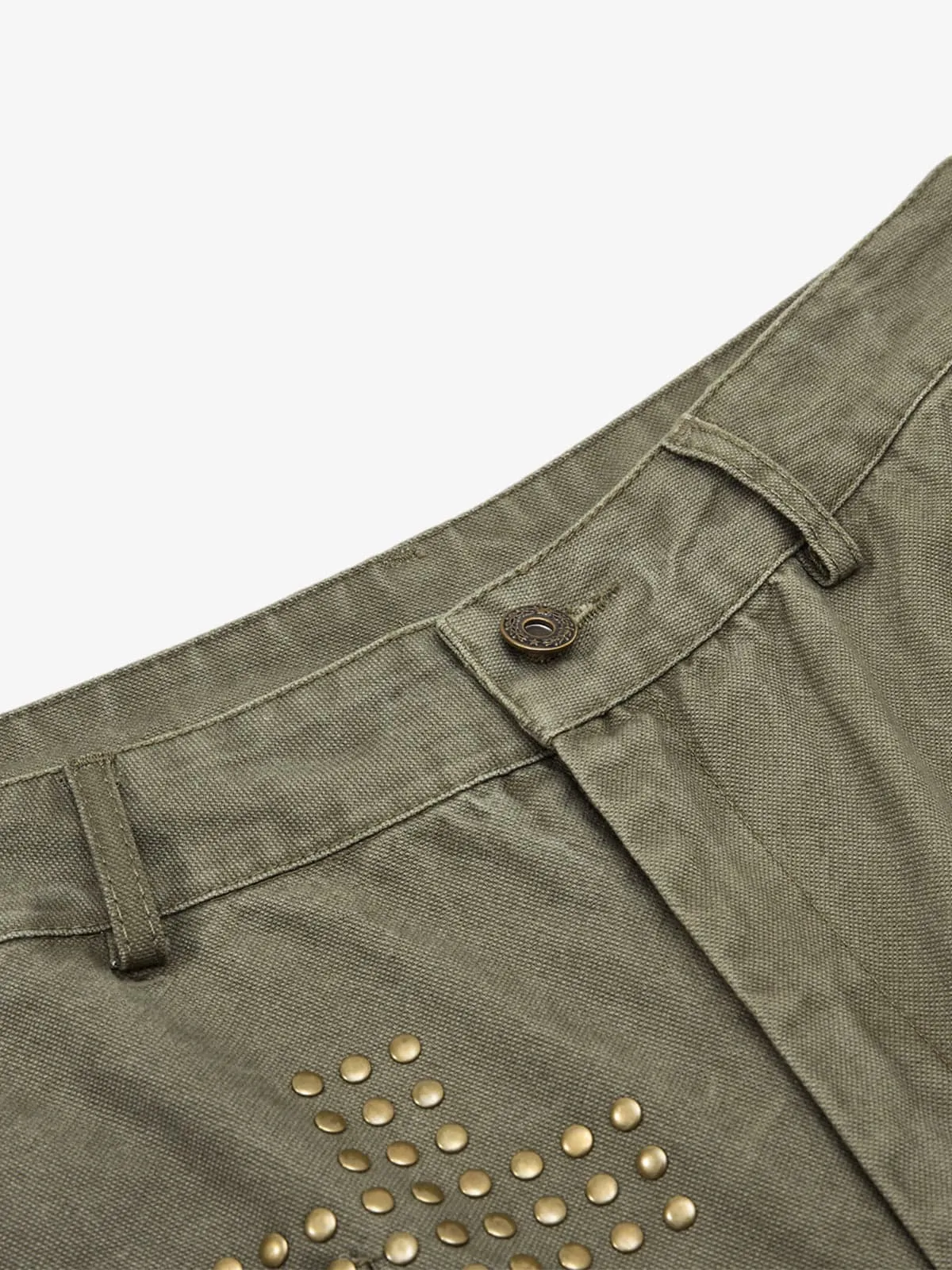 Vintage Utility Studded Cross Straight Leg Pants sold by Thesupermade product image thumbnail 5