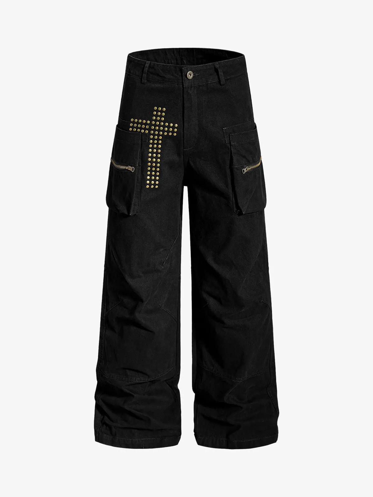 Vintage Utility Studded Cross Straight Leg Pants sold by Thesupermade product image thumbnail 2