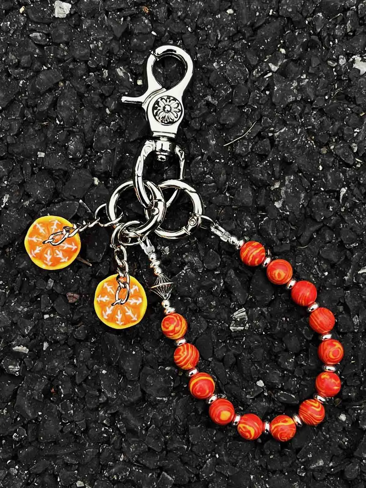 Beaded Cross Pendant Keychain sold by Thesupermade product image thumbnail 2