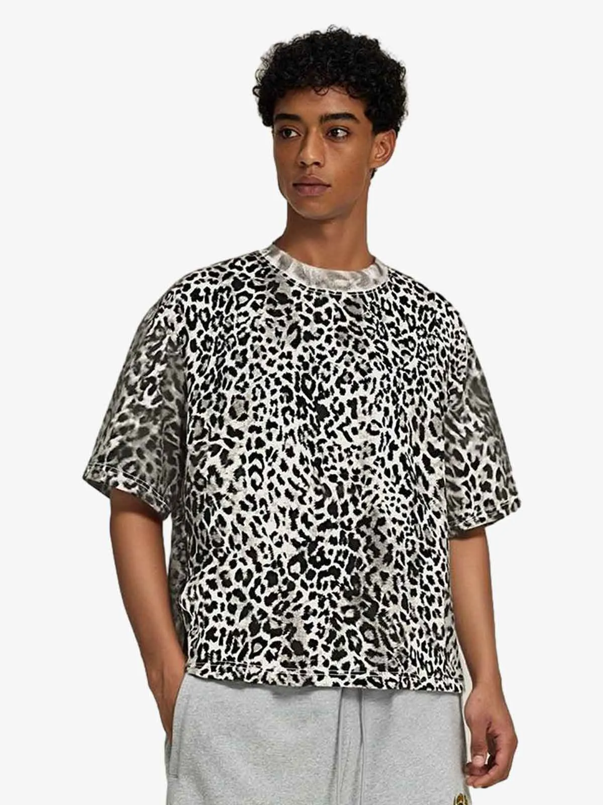 Leopard Print Oversized T-Shirt sold by Thesupermade