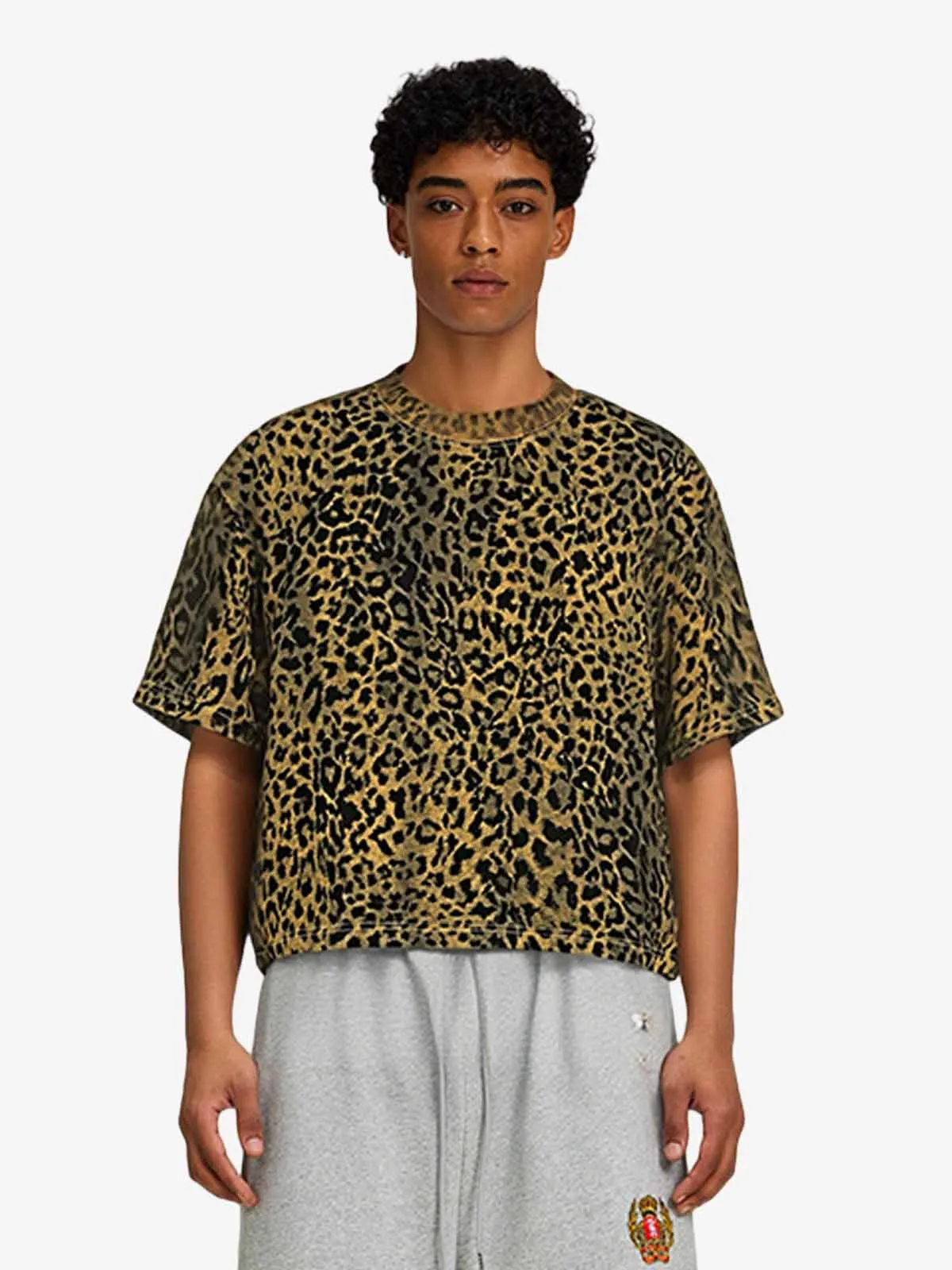 Leopard Print Oversized T-Shirt sold by Thesupermade product image thumbnail 5