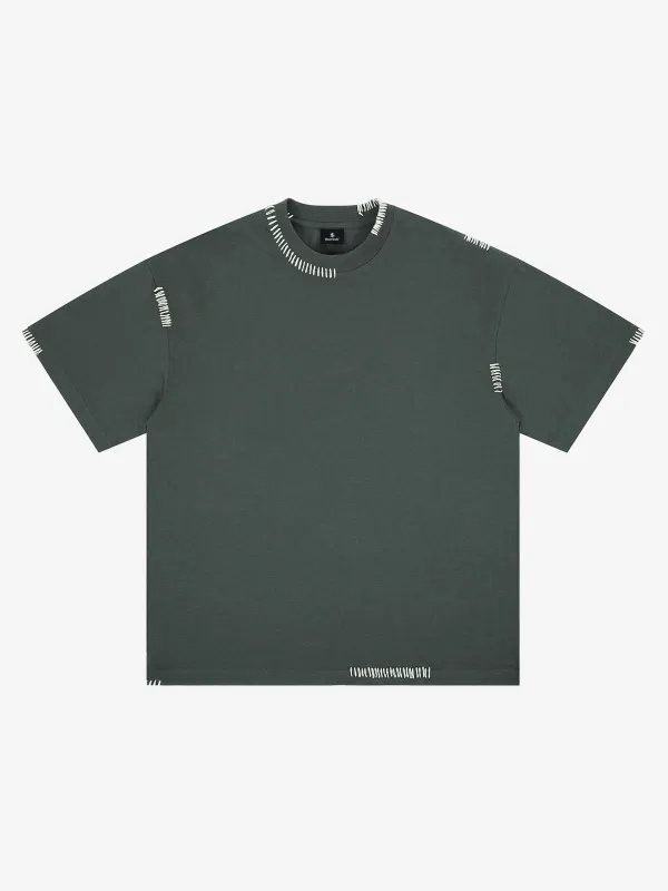 Minimal Exposed Stitch Design T-Shirt made by Thesupermade
