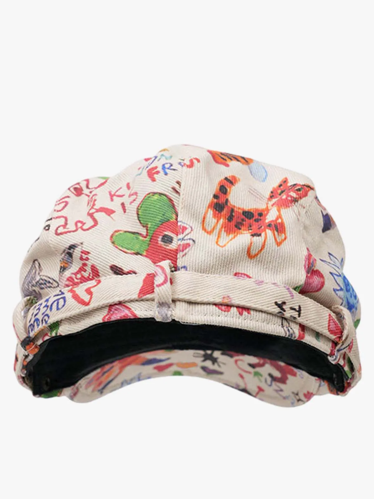Graffiti Doodle Print Cotton Newsboy Cap sold by Thesupermade product image thumbnail 5
