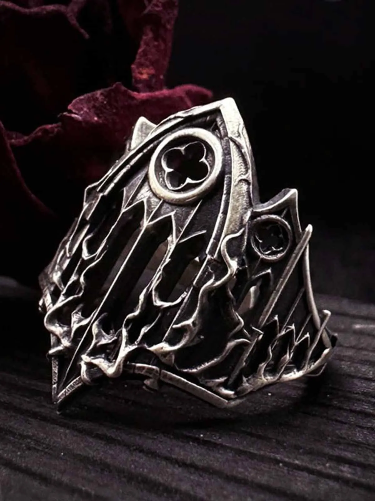 Gothic Armor Open Ring Adjustable sold by Thesupermade product image thumbnail 4