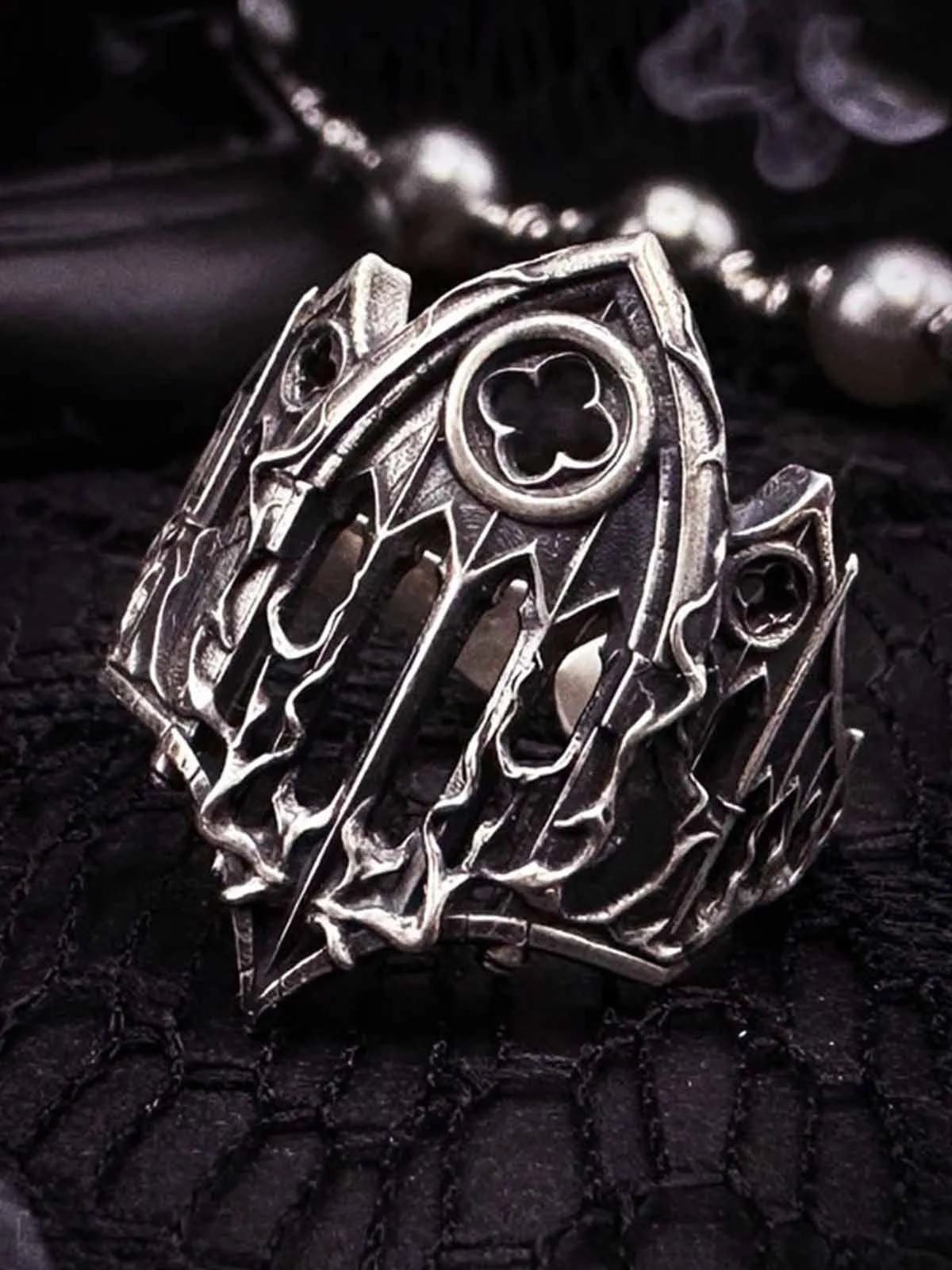 Gothic Armor Open Ring Adjustable sold by Thesupermade