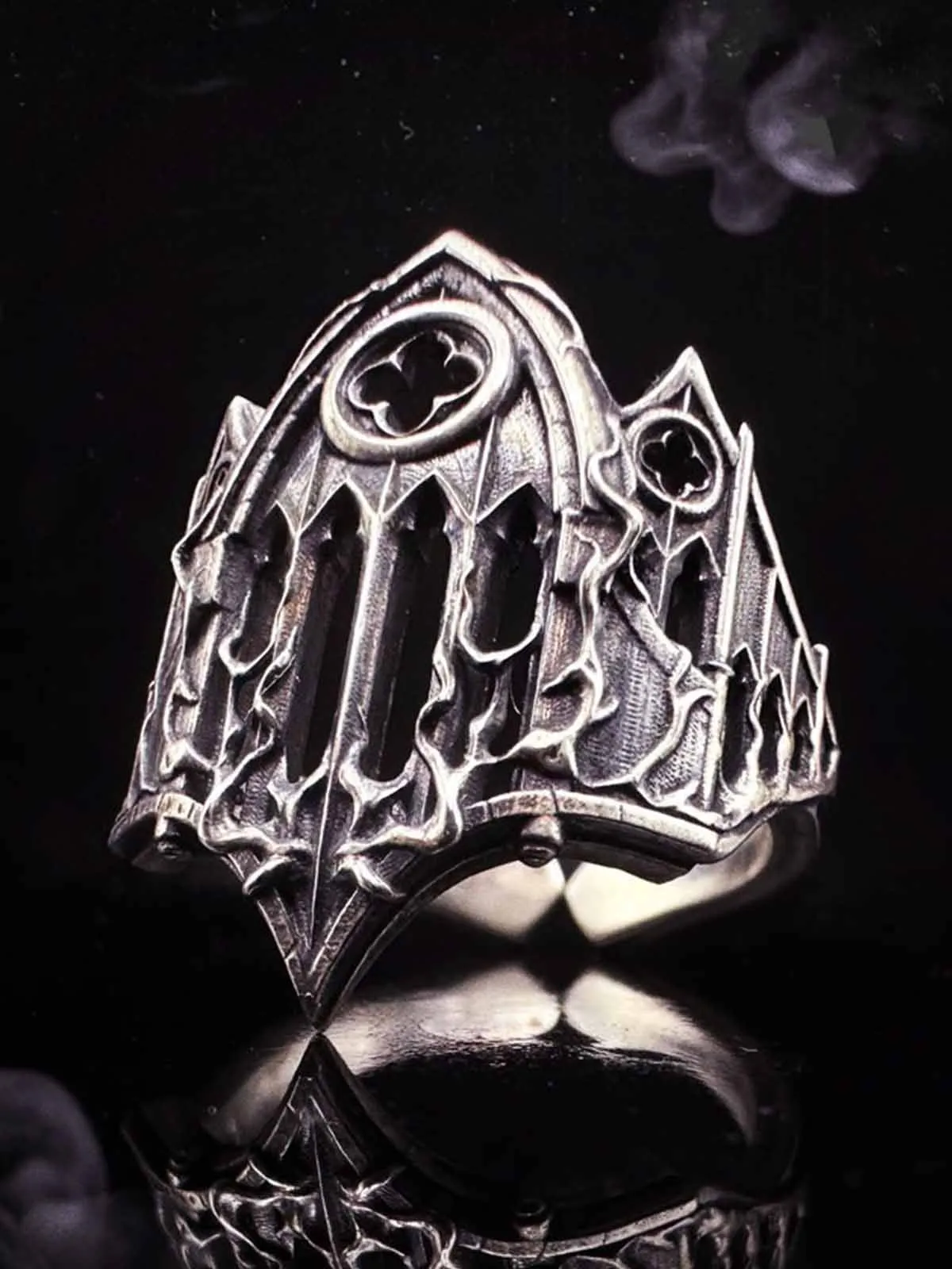 Gothic Armor Open Ring Adjustable sold by Thesupermade product image thumbnail 5