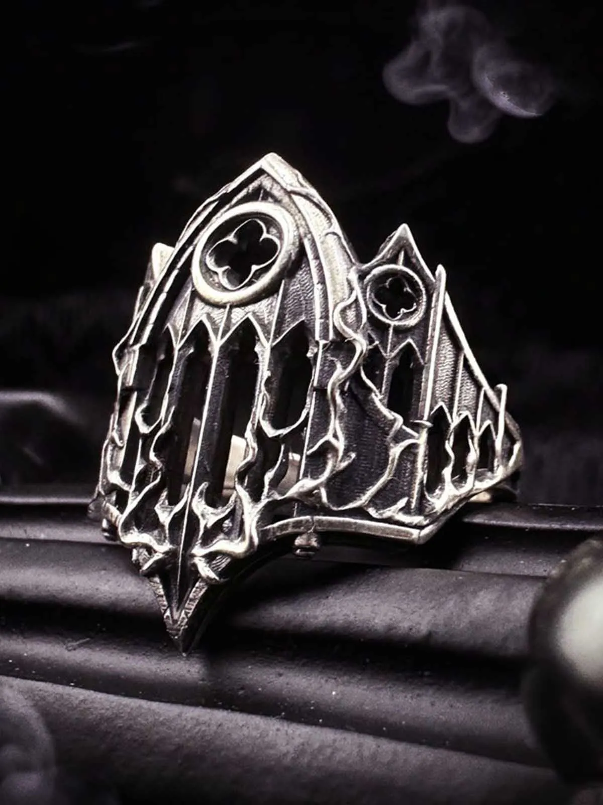 Gothic Armor Open Ring Adjustable sold by Thesupermade product image thumbnail 3