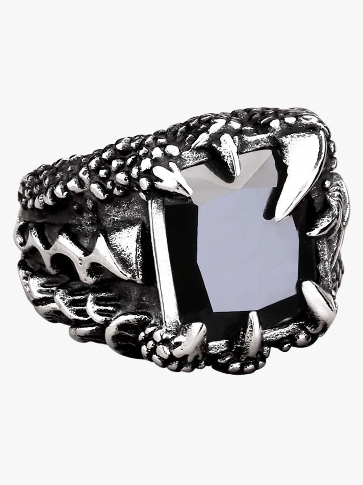 Gothic Claw Stone Open Ring sold by Thesupermade product image thumbnail 3