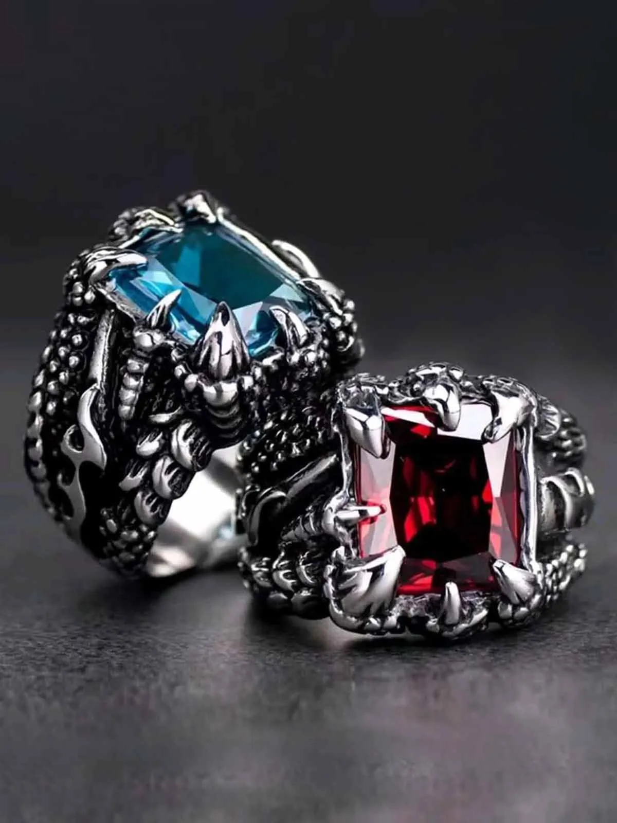 Gothic Claw Stone Open Ring sold by Thesupermade product image thumbnail 4