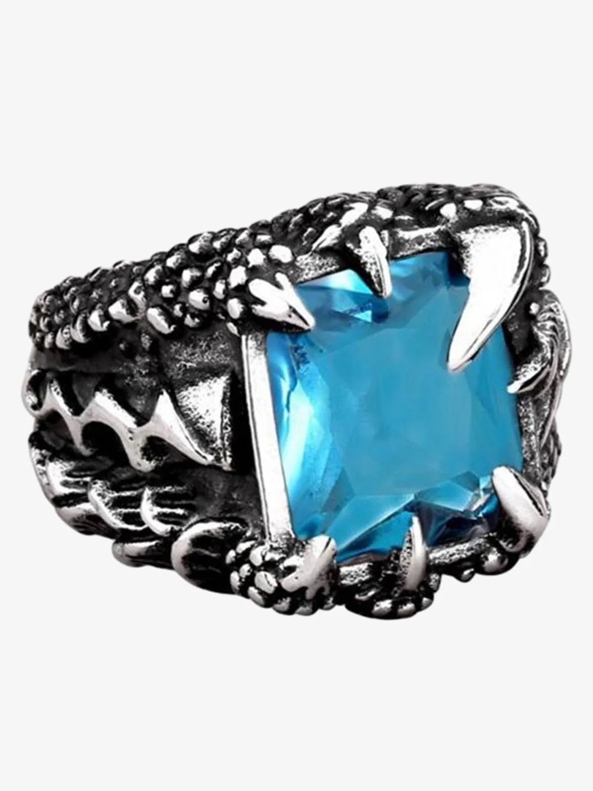 Gothic Claw Stone Open Ring sold by Thesupermade