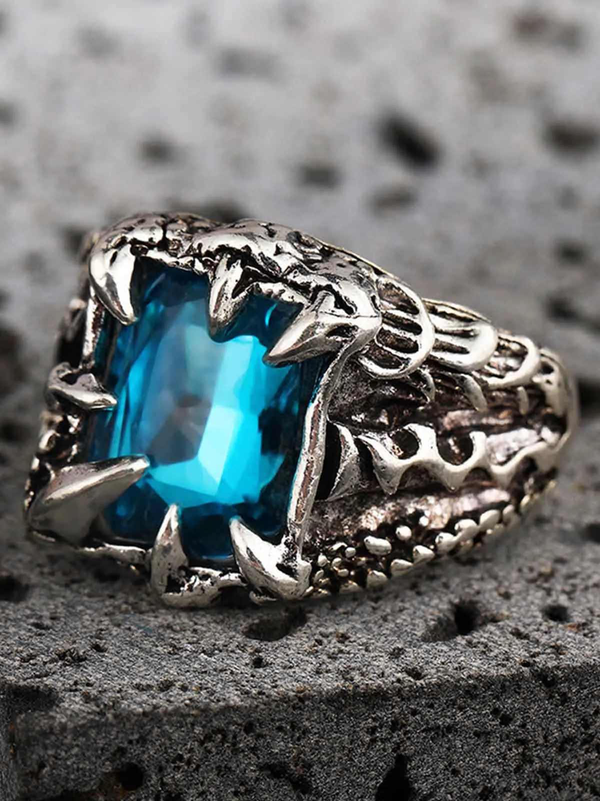 Gothic Claw Stone Open Ring sold by Thesupermade product image thumbnail 5