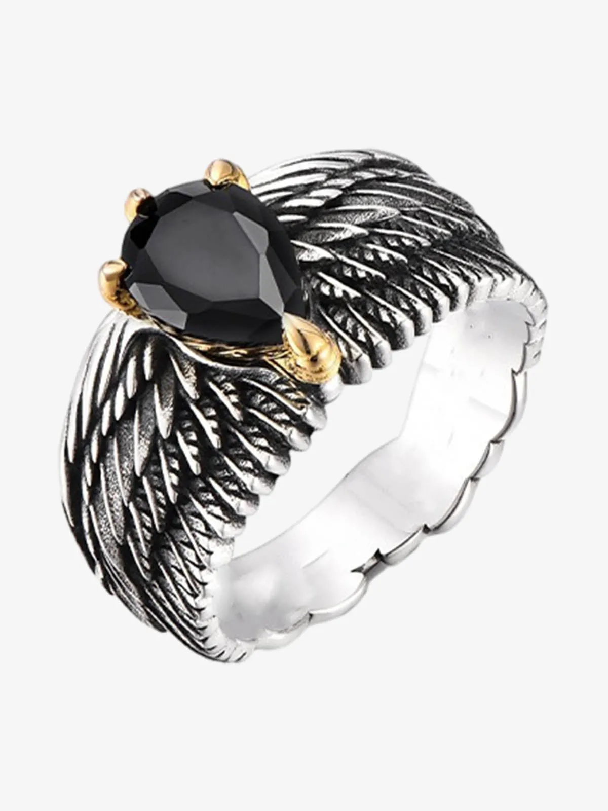 Gothic Wing Stone Ring sold by Thesupermade product image thumbnail 2