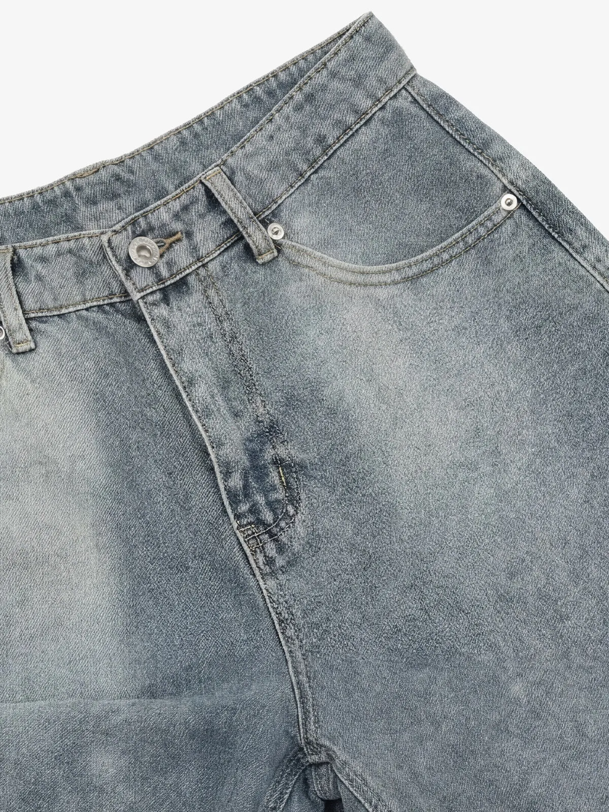 Washed Waistband Hem Jorts sold by Thesupermade product image thumbnail 5