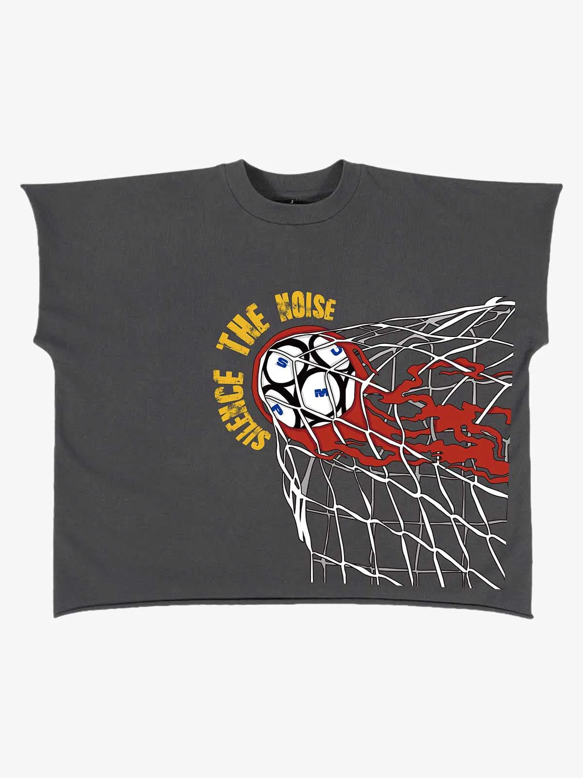 Goal Shot Splatter Soccer Graphic Sleeveless T-Shirt sold by Thesupermade product image thumbnail 2