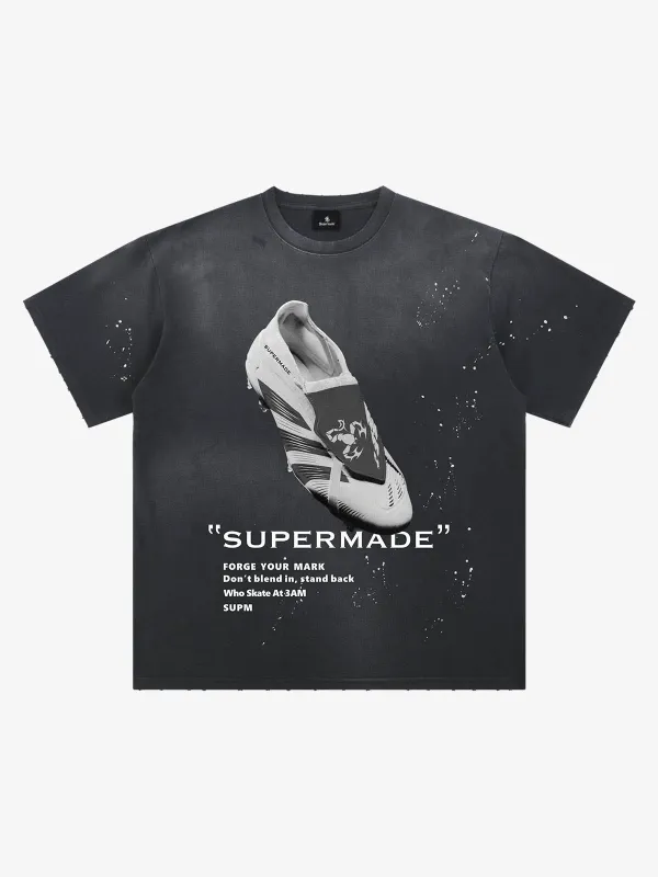 Vintage Soccer Cleat Graphic T-Shirt made by Thesupermade