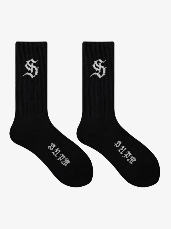 » Street S Logo Design Black Socks (100% off) made by Thesupermade
