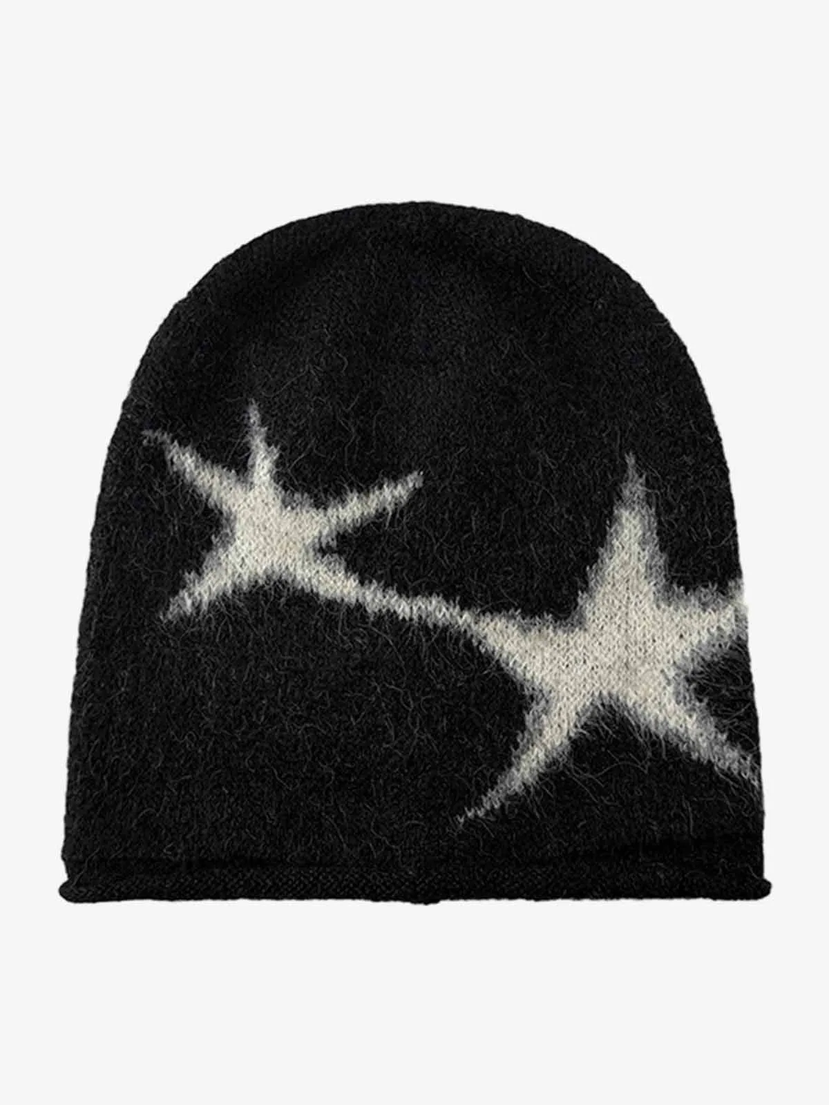 Star Pattern Knit Beanie sold by Thesupermade product image thumbnail 5