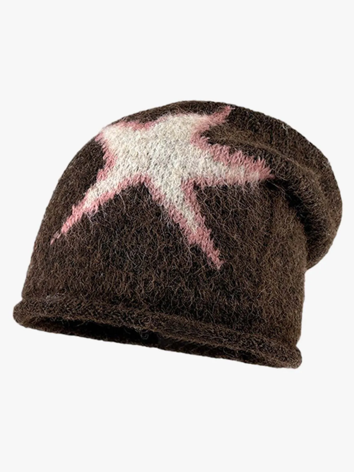Star Pattern Knit Beanie sold by Thesupermade product image thumbnail 2