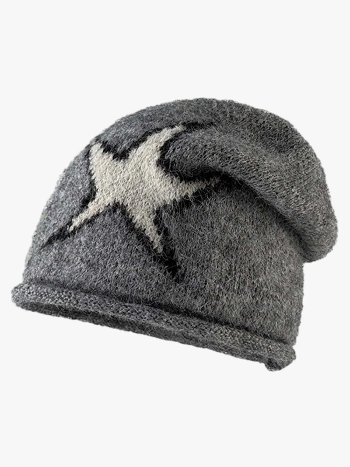 Star Pattern Knit Beanie sold by Thesupermade product image thumbnail 4