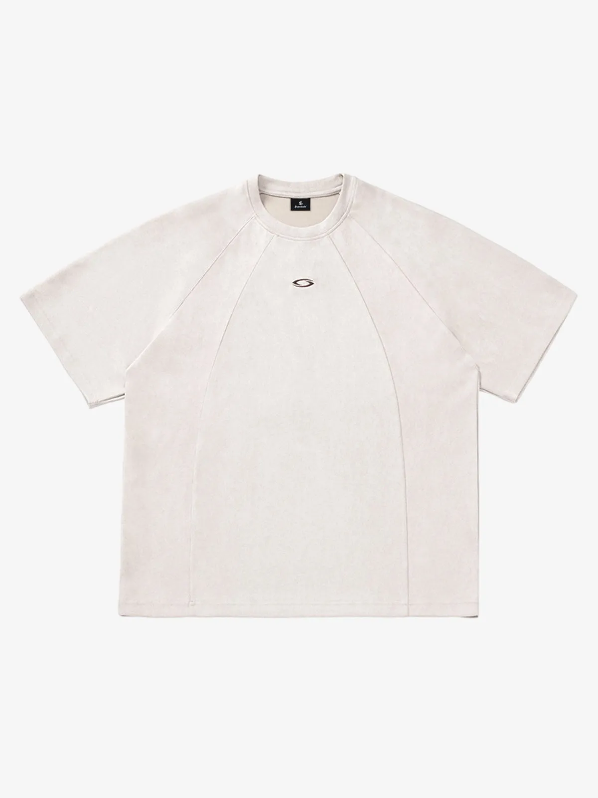 Suede Panel Raglan T-Shirt sold by Thesupermade product image thumbnail 2