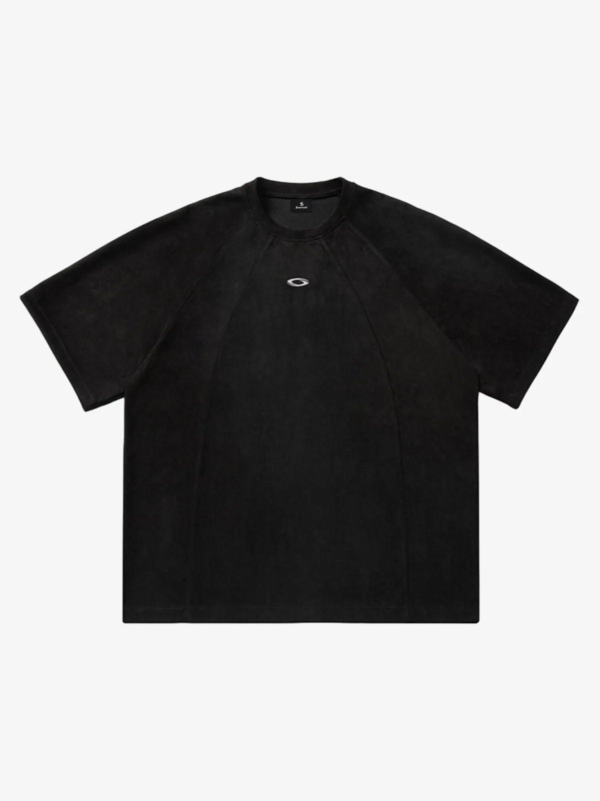 Suede Panel Raglan T-Shirt sold by Thesupermade product image thumbnail 3