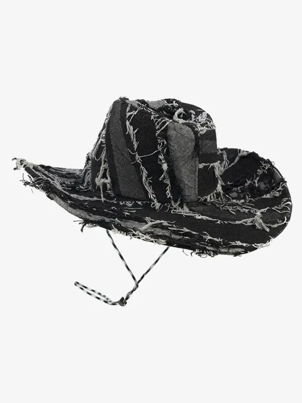 Distressed Patchwork Cowboy Hat made by Thesupermade