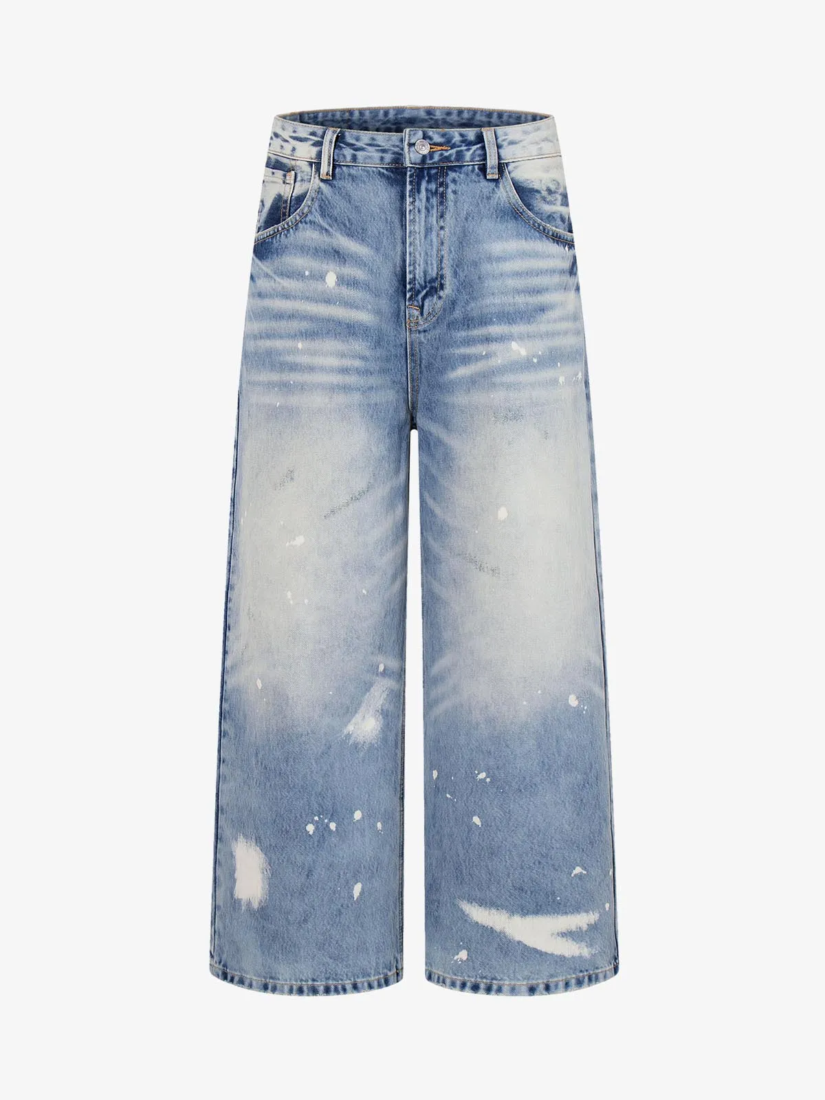 Washed Splatter-Paint Jeans sold by Thesupermade
