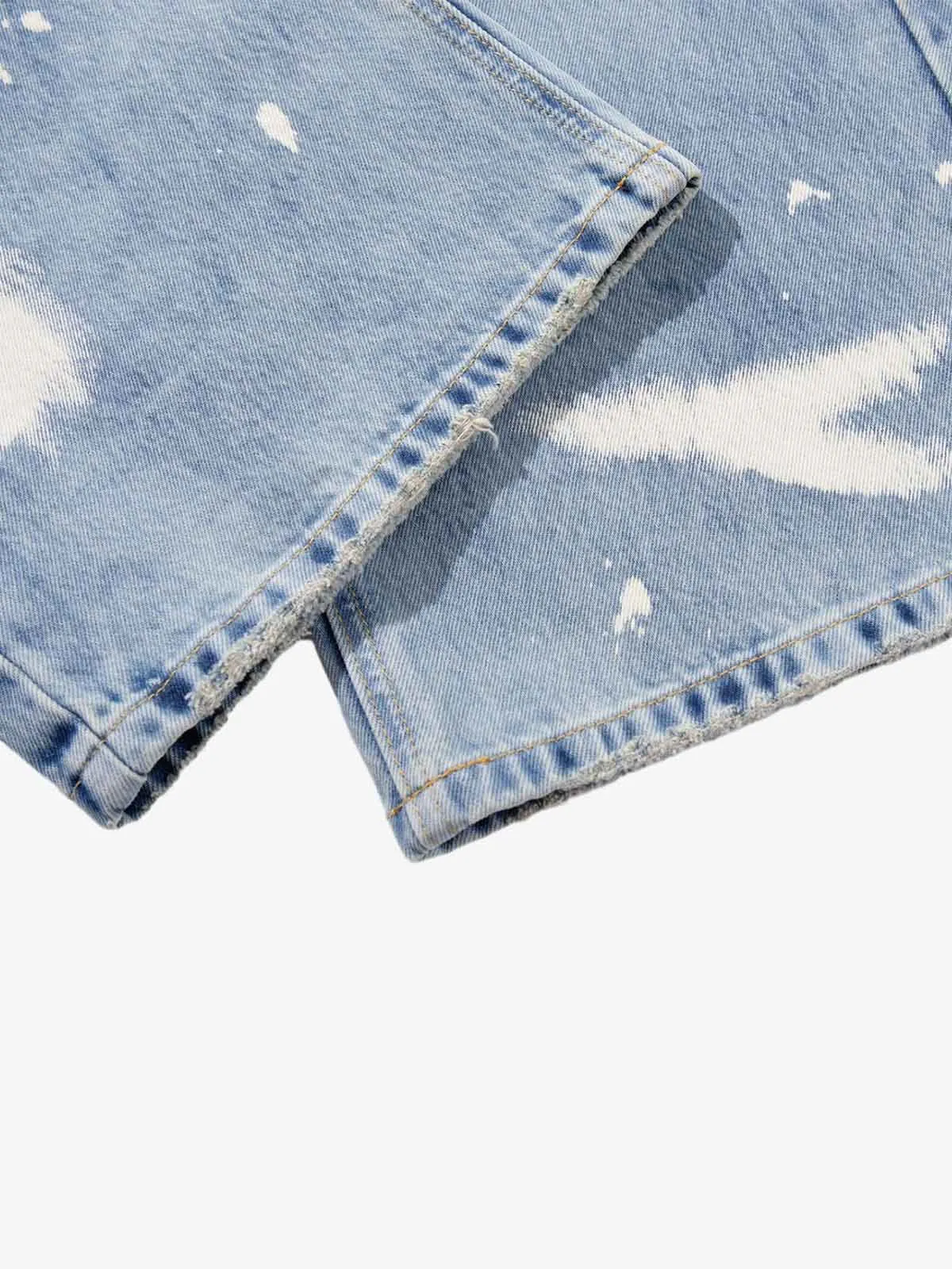 Washed Splatter-Paint Jeans sold by Thesupermade product image thumbnail 5