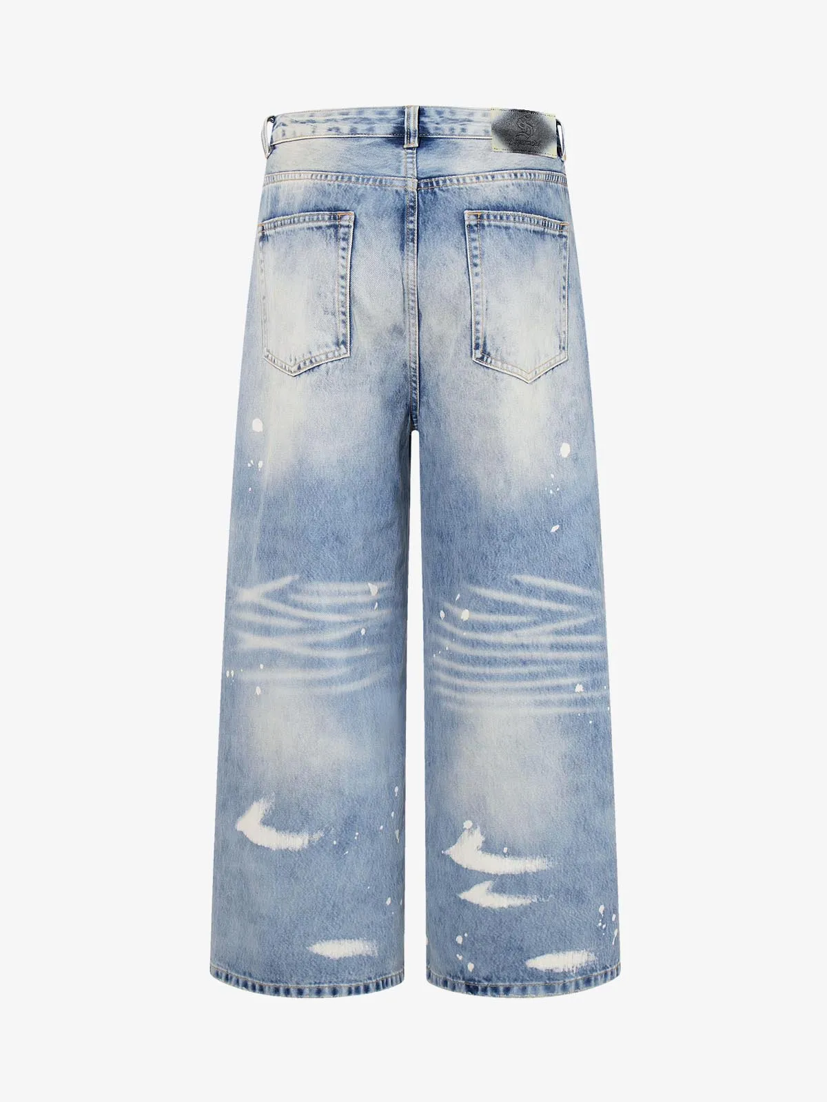 Washed Splatter-Paint Jeans sold by Thesupermade product image thumbnail 2