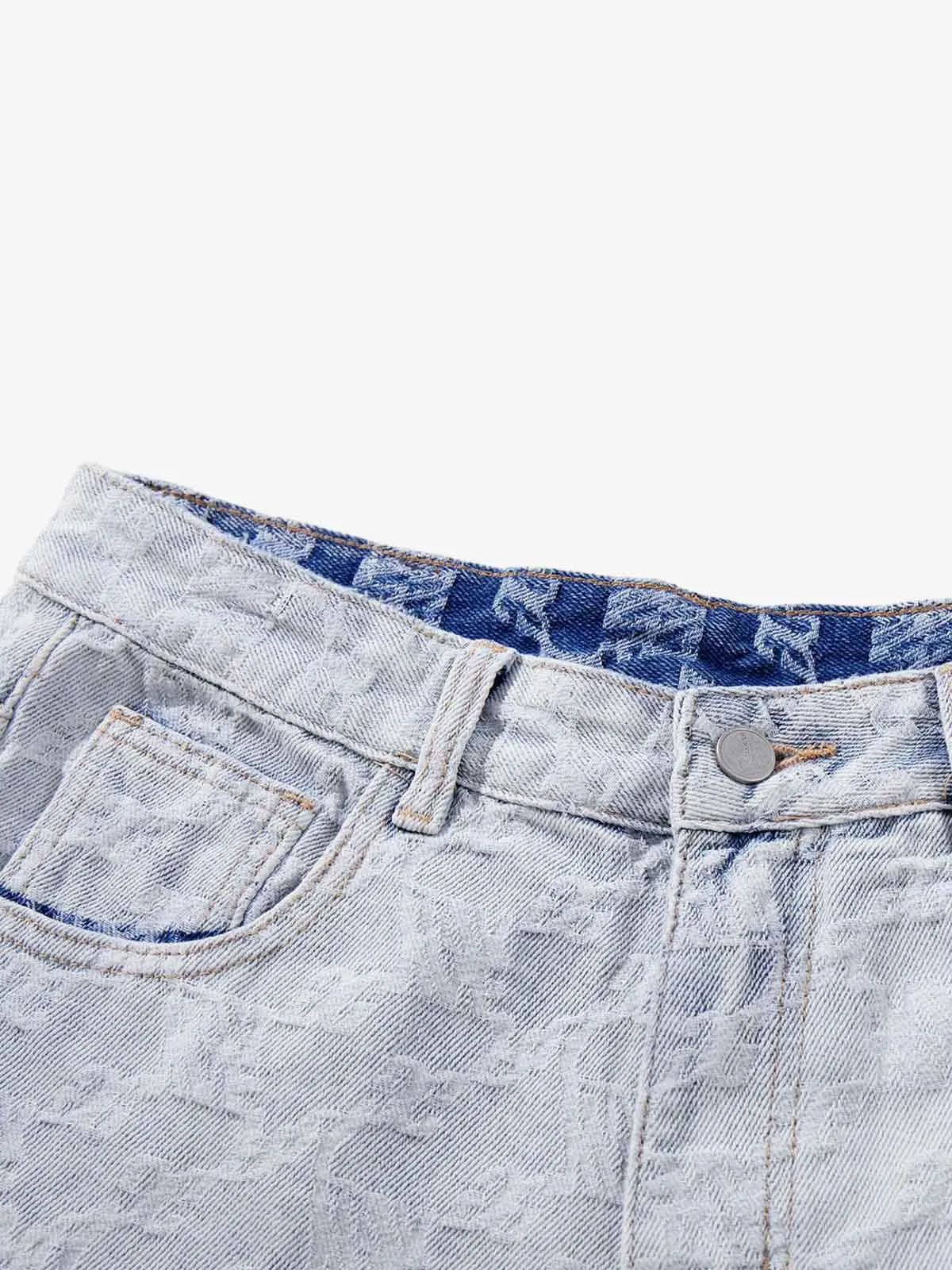 Gradient Wash Jacquard Denim Jeans sold by Thesupermade product image thumbnail 5