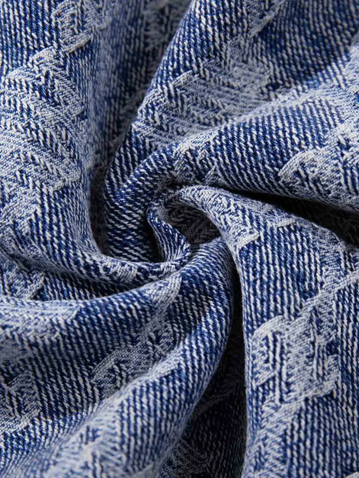 Gradient Wash Jacquard Denim Jeans sold by Thesupermade product image thumbnail 3