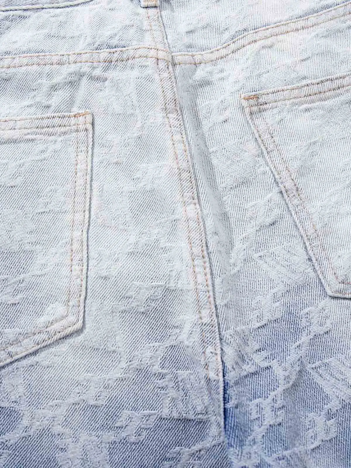 Gradient Wash Jacquard Denim Jeans sold by Thesupermade product image thumbnail 4